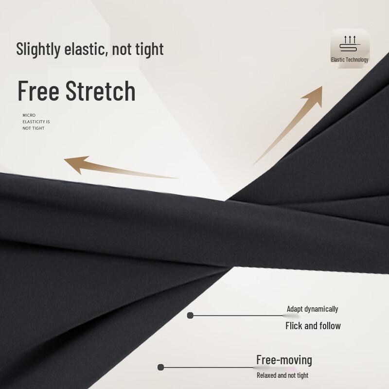 Futing Men's Warm Straight-Leg Business Casual Pants