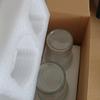 Trendy Large-Capacity Glass Cup with Lid & Straw, Vertical Stripes - Perfect for Cold Drinks, Juice, Coffee, or Water