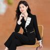 Ke Bei Er Women's Commuter Blazer & Straight-Leg Pants Set