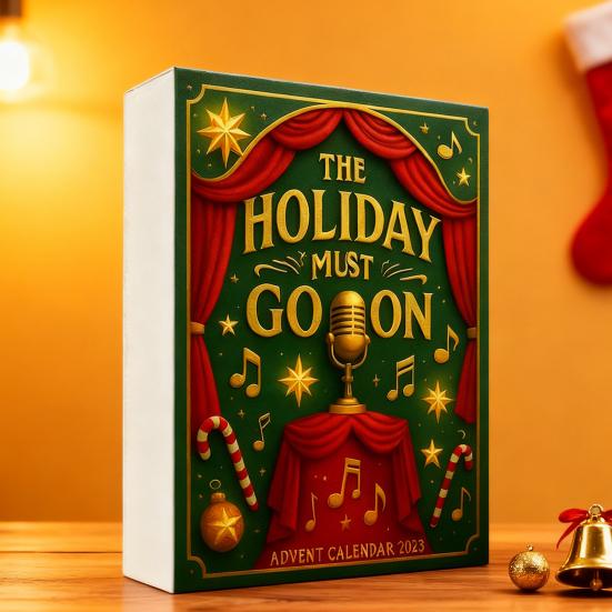 Advent Calendar 24-Day Countdown Clown Themed Frog Shape Seasonal Advent Calendar