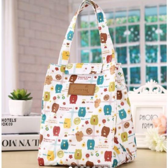 Geantă de prânz izolată pentru femei, cutie de prânz cu desene animate, geantă de depozitare pentru picnic, pentru femei, copii, școală, birou, picnic, genți de tote termice