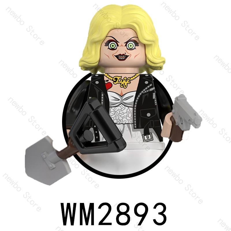 WM6205 Hot Horror Movie Protagonist character Mini Action Figures Nun Vampire Bricks Building Blocks Halloween Toys For Children