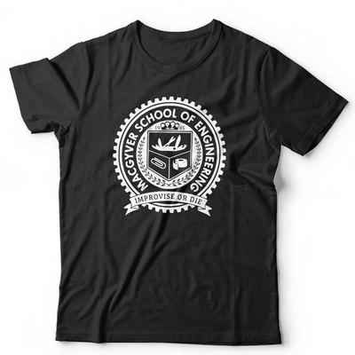 MacGyver T-Shirt School of Engineering Unisex - Lustig, Schweizer Taschenmesser