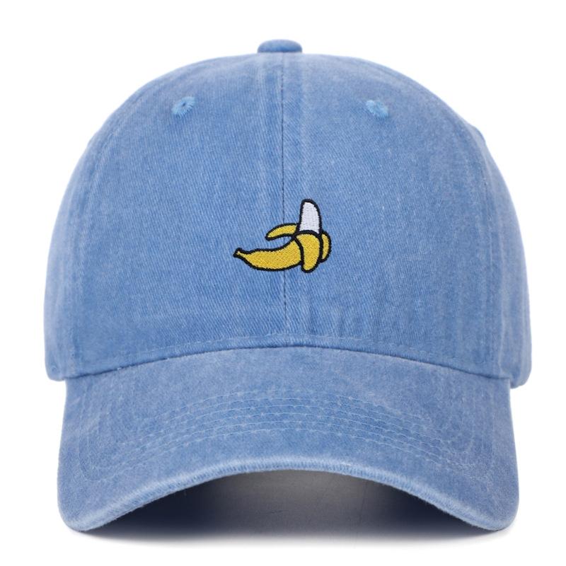 Banana Embroidered Baseball Hats for Men and Women Outdoor Sunshade Duck Tongue Hats Outdoor Travel