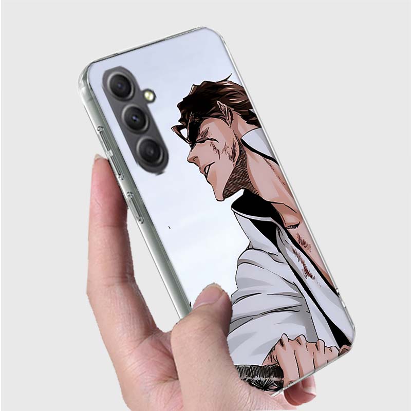 Bleach Aizen Sousuke Phone Case for Samsung A16 A26 A36 A56 A17 A37 A57 A07 A06 A02S A03 A04S A05S Galaxy Note 20 10 A50S A71 A5