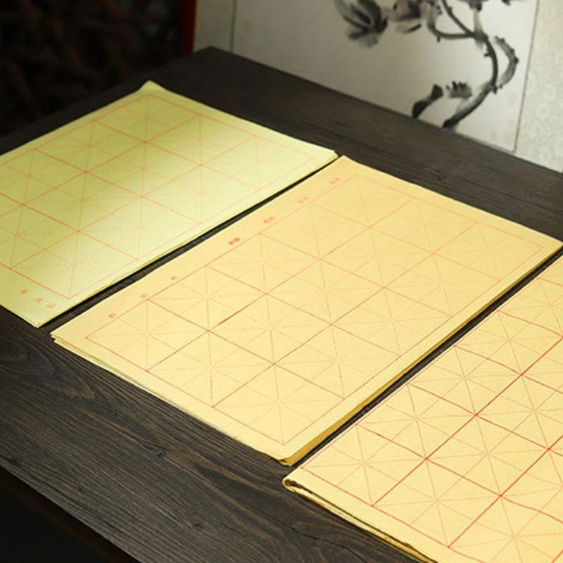 Xuan Papier Papier Chinesisches Kalligraphiepapier Maobian Papier mit Gittern zum Üben Chinesische Japanische Kalligraphie