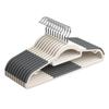 Conjunto de 10 Cabides Resistentes para Roupas Secas e Molhadas com Pads Antiderrapantes Economizando Espaço com um Organizador Ultra Leve de 0,2 Polegadas de Espessura