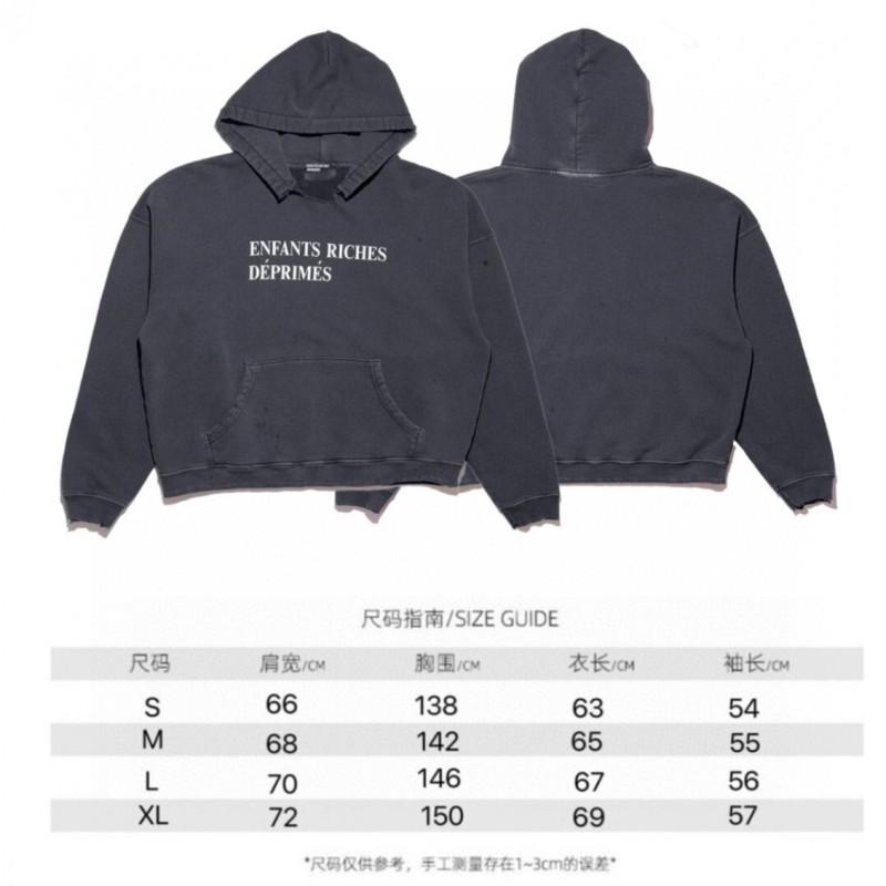 Oversized Unisex Hooded Sweatshirt With Distressed Washed Letter Print Cotton Blend Casual Top Teens Adults