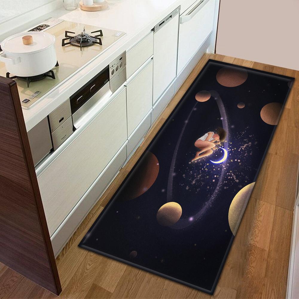 Kitchen Door Mat Bedroom Carpet Non-slip Floor Balcony Corridor Long Carpet Bedside Living Room Floor Mat