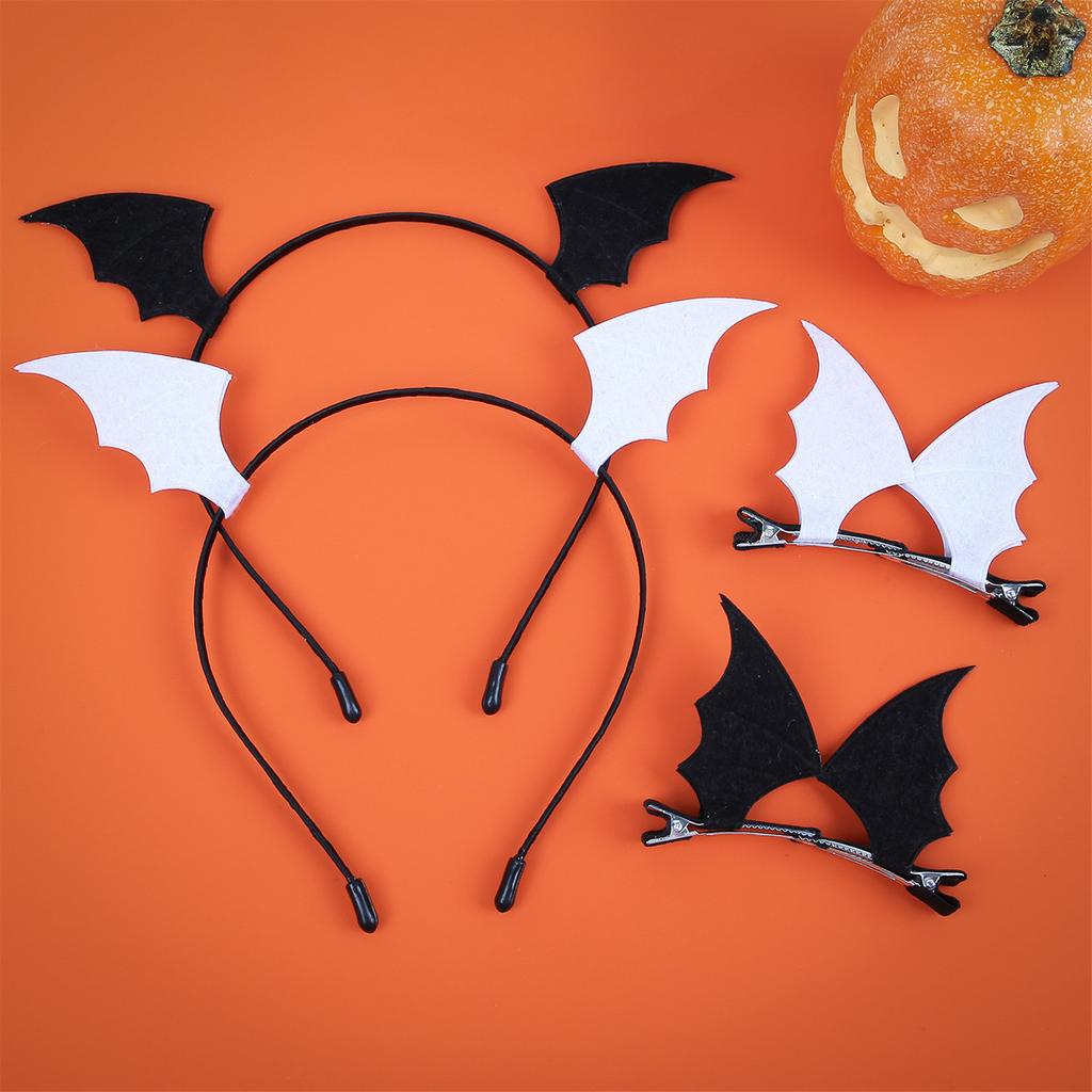 Eye Catching Devil Antlers Hair Accessory 3pcs Headband and Hair Clip Comfortable Hairpin Easy To Wear for Halloween