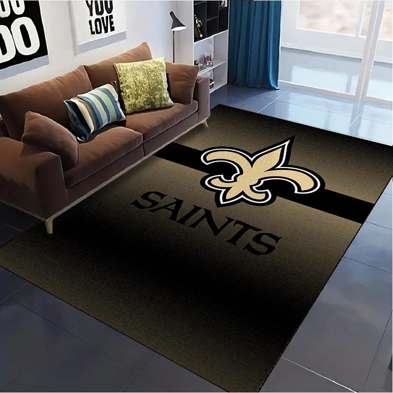 New Orleans Saints Carpet Rug for Living Room Bedroom Home Sofa Decoration,Kids play Non-slip Floor Mat
