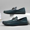 Fashion Luxury Brand Mens Loafers Fashion Dual-Purpose Casual Shoes New Comfy Men Driving Flats Handmade Leather Moccasins Man Half Drag
