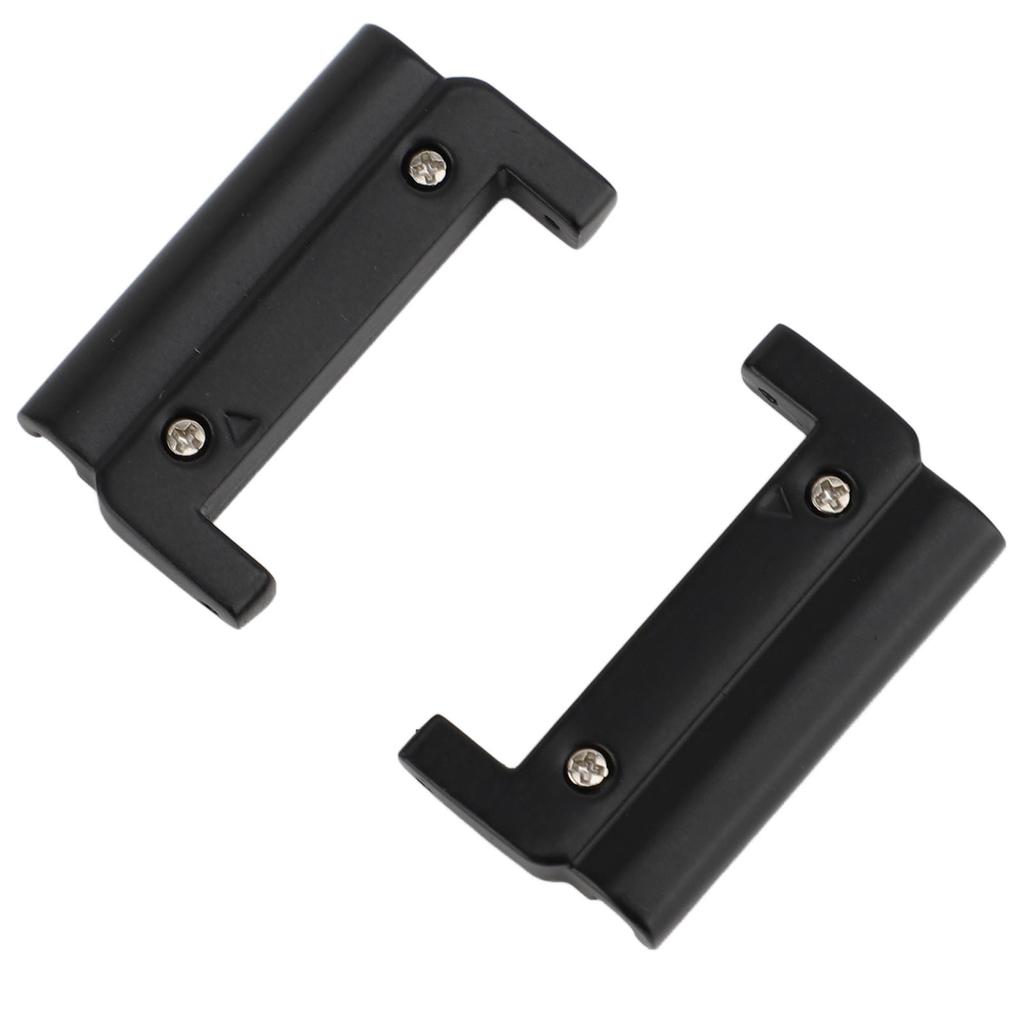 1 Pair Metal Watch Band Adapter for Quick Fit Watch Replaceable Connector for Replacement Black 26 22mm