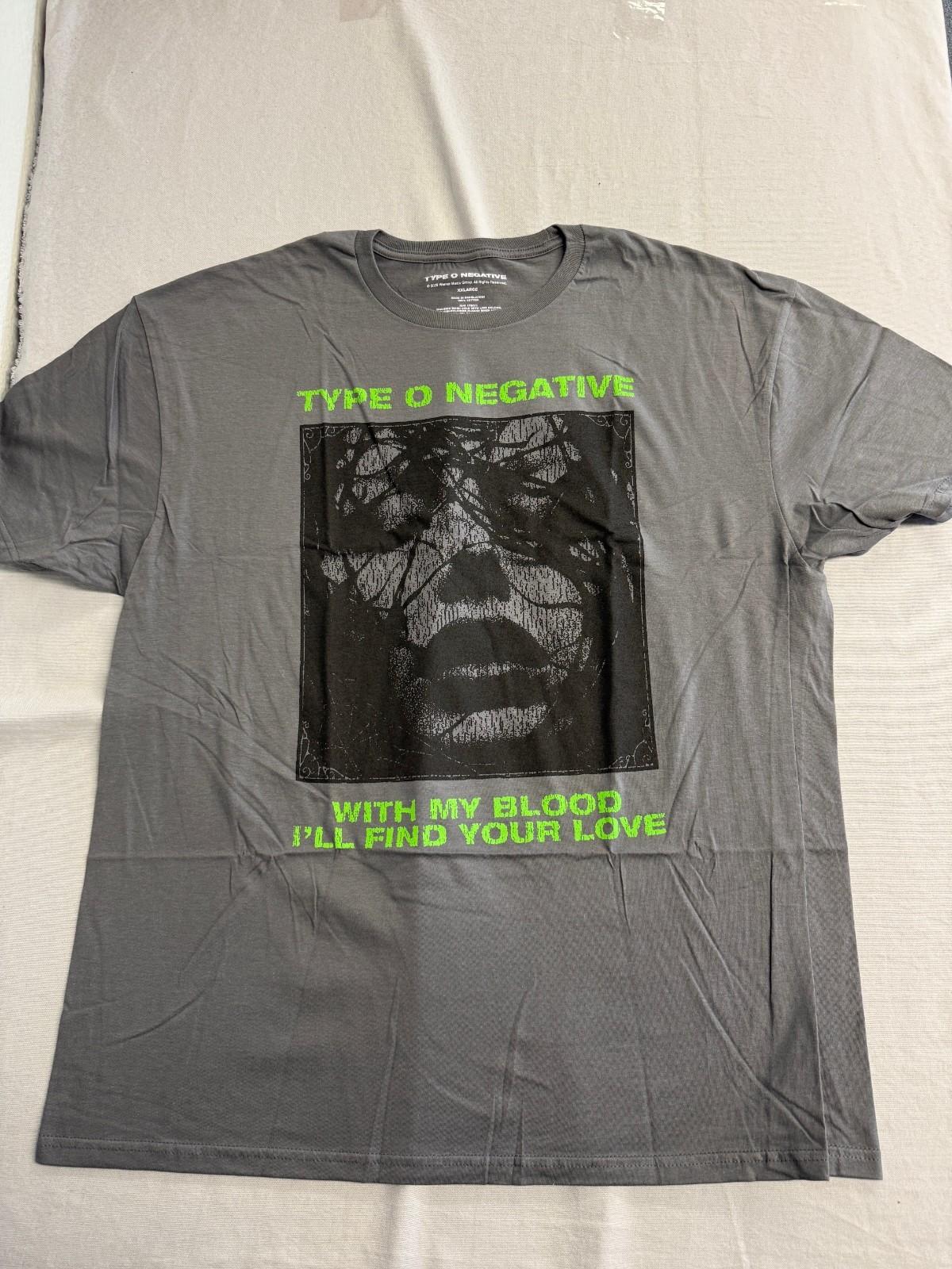 Type O Negative Band T-shirt - With My Blood I ll Find Your Love - Official L