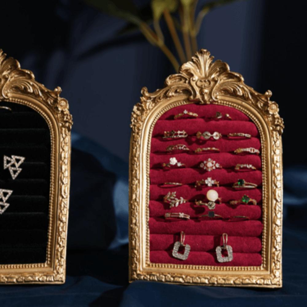 Home Decoration Jewelry Storage Shelf Vintage Frame Display Rack Trinket