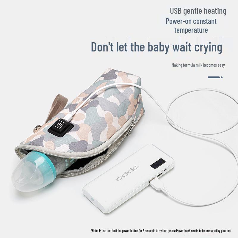 Isolierter Babyflaschenwärmer Kinderwagentasche - Tragbare Hülle mit konstanter Temperatur für Ausflüge