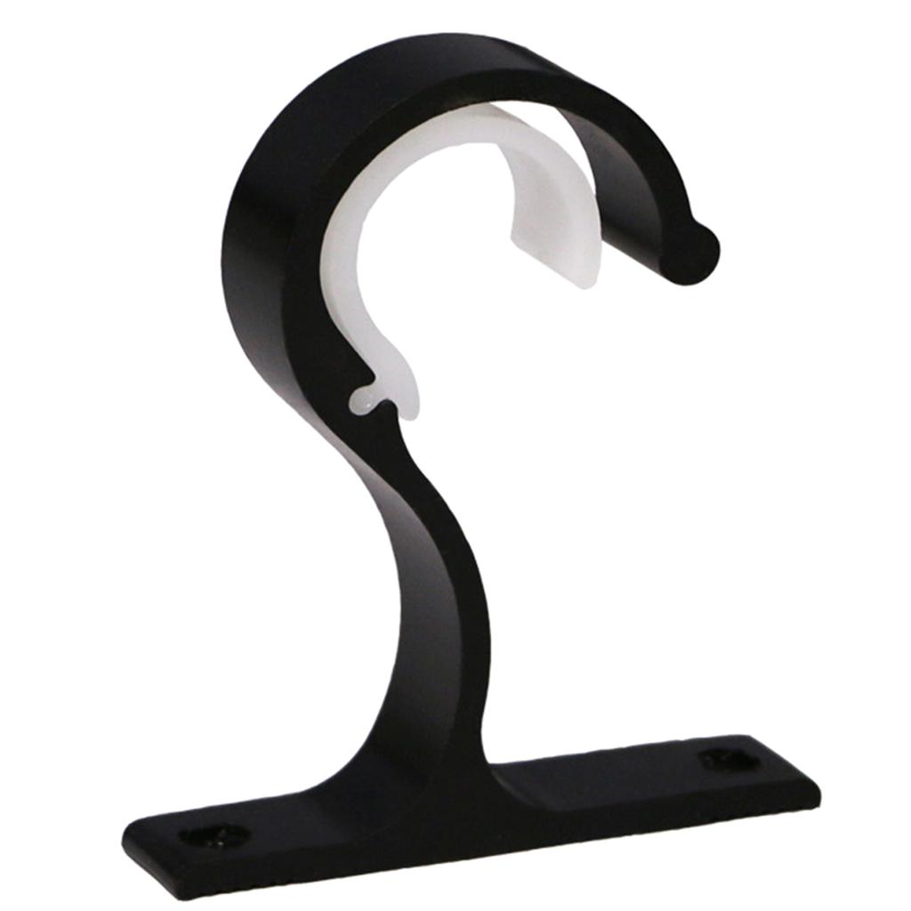 Drapery Hooks Bracket Adjustable Rod Holder for Window Decoration Set of 2 Multi Color