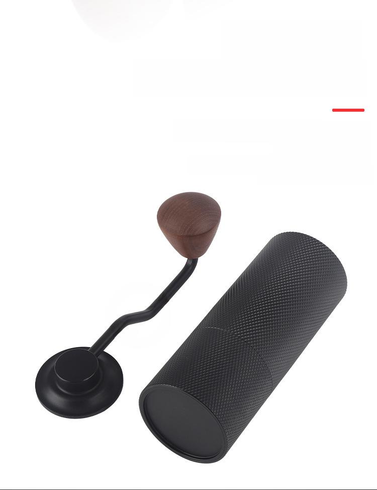 Hand-Crank Coffee Grinder with CNC Titanium-Plated Core for Italian Brews