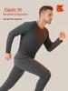 Qipilang Men's Round Neck Fleece Thermal Underwear