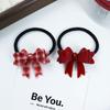 Nanrui Jewelry Acetate Bow Hair Tie 5.3cm - Cute Bowknot Hair Rope & High Ponytail Clip