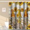 Mount Fuji Shower Curtain Japan Famous Landscape Cherry Flower Mountains Abstract Scenery Shower Curtains For Bathroom