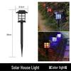 Outdoor Solar Garden Lanterns: Small Palace Chinese Atmosphere Lawn Lights with Ground Stakes