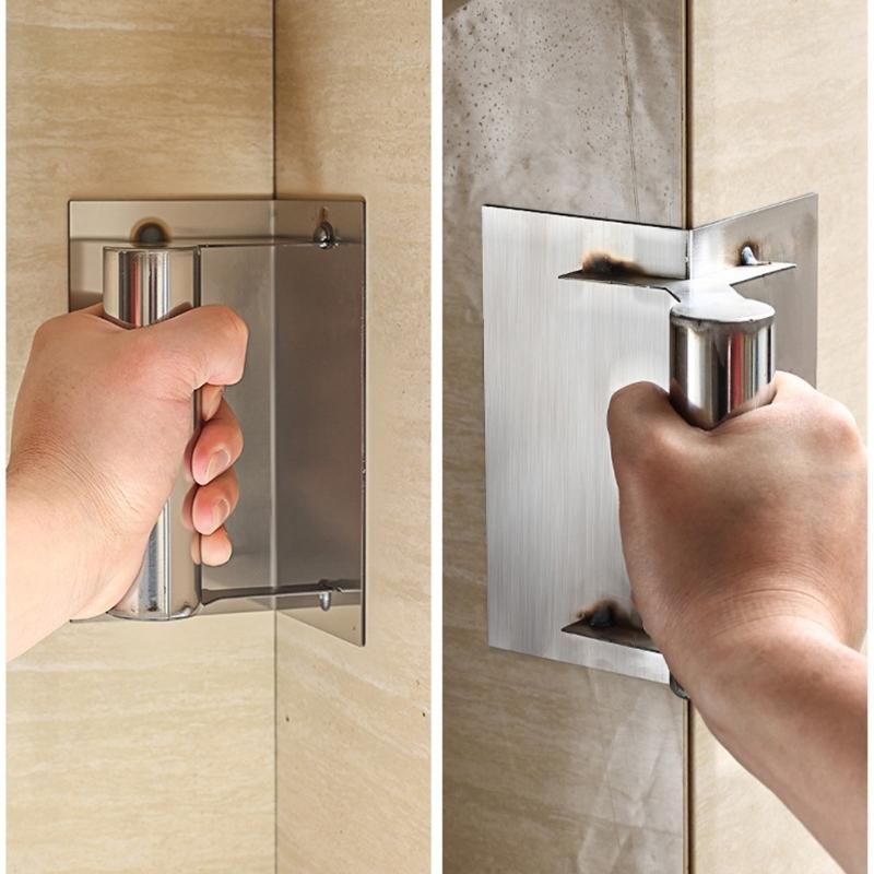 Stainless Steel Corner Trowel for Smooth Wall Edges Ergonomic Handle for Comfortable Gripping Professional Construction Tool