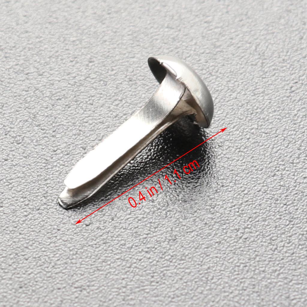 100 Stück Mini-Klammern Kleine Runde Pastellfarben Metallklammer für Scrapbooking Basteln Foto-Befestigung Bandbefestigung 5,5x11mm