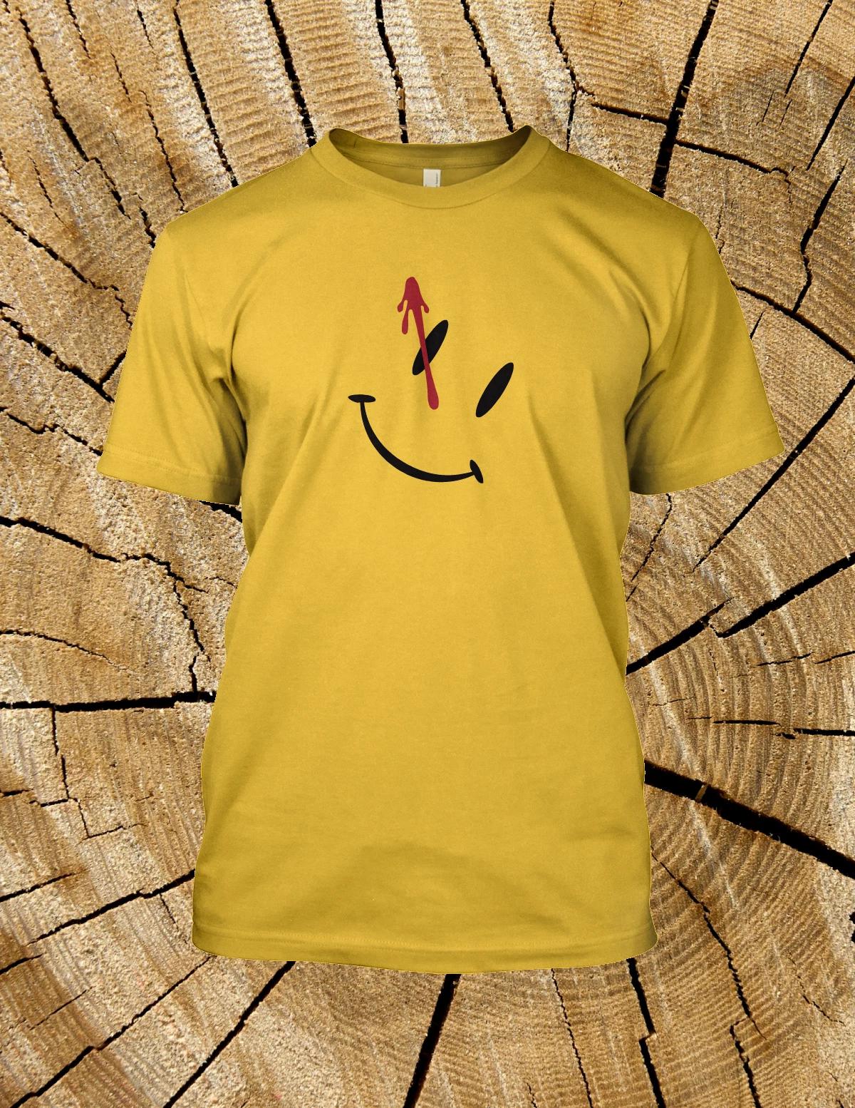 Watchmen Smile The Comedian T Shirt Retro Science Fiction TV show Movie Tee L