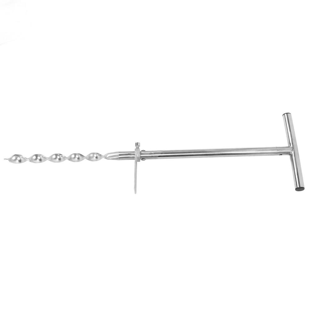 Bodenprobenahme-Set Edelstahl T-Griff Bodenbohrer mit 2 Probenbeuteln für ungestörte und nicht trockene Böden