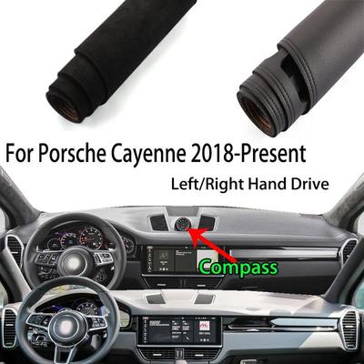For Porsche Cayenne 9Y0 2018-2024 Dashmat Dashboard Cover Instrument Panel Insulation Sunscreen Protective Pad Ornaments