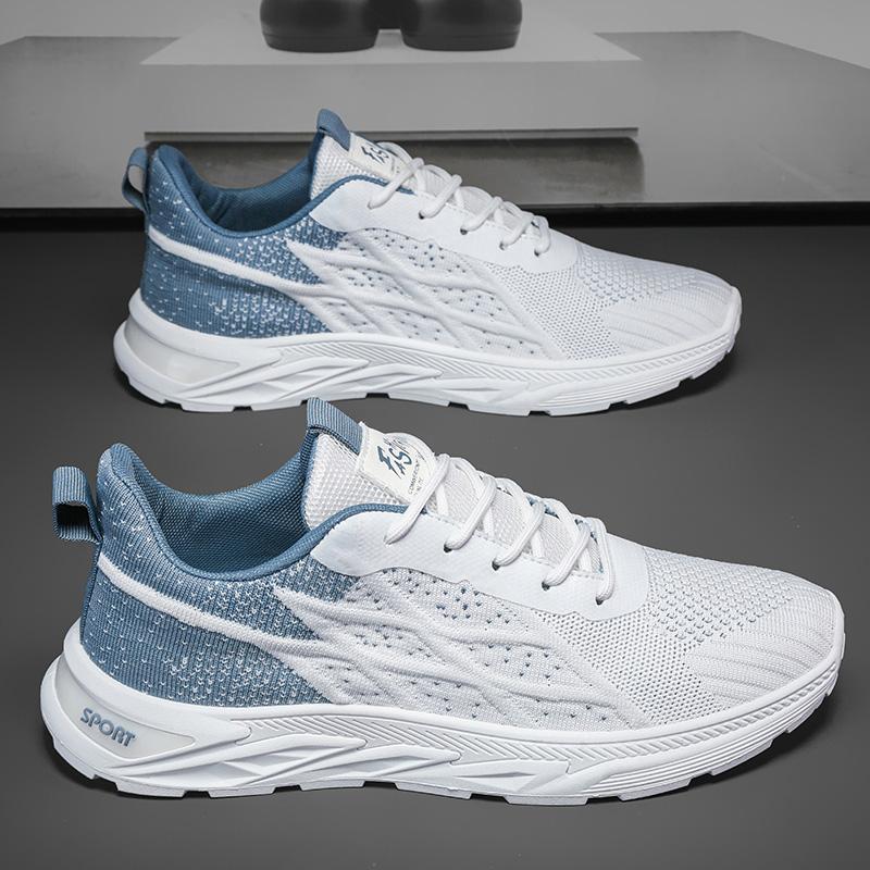 

Мужские кроссовки, дышащие вязаные спортивные кроссовки, легкие повседневные кроссовки для спортзала, теннисные кроссовки для бега 39
