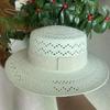 Dale Le Fine Paper Braid Hand-Woven Straw Hat Women'S Summer Visor Ins Wind Hollow Niche Sunscreen Cap