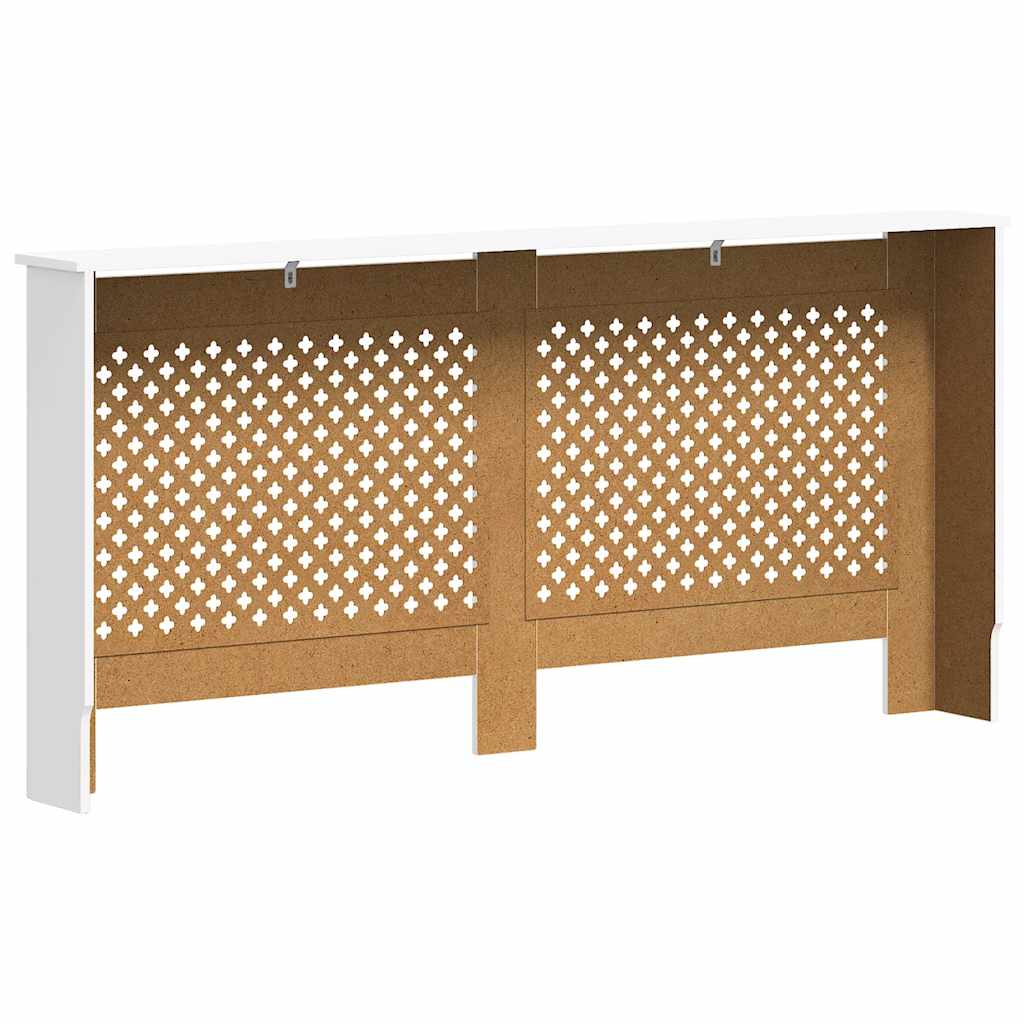 vidaXL Radiator Cover White 172×19×81.5 Cm MDF