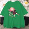 Funny Anime Anya Forger Printed T-shirts Fashion Women Men Summer Tee Shirt Unisex Casual Short Sleeve Round Neck Tops T-shirts