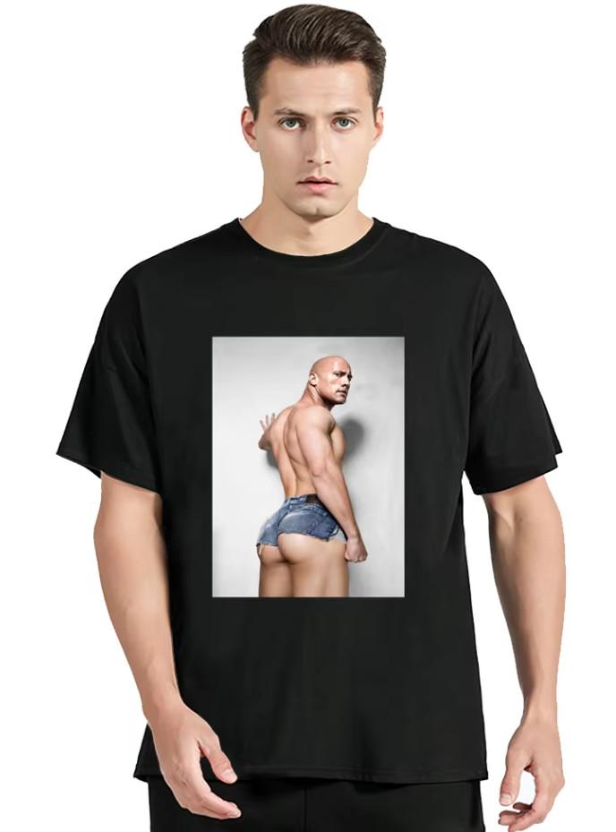 Dwayne Johnson Rock Hard Bottom Tshirt Size S5XL Unisex T-Shirt