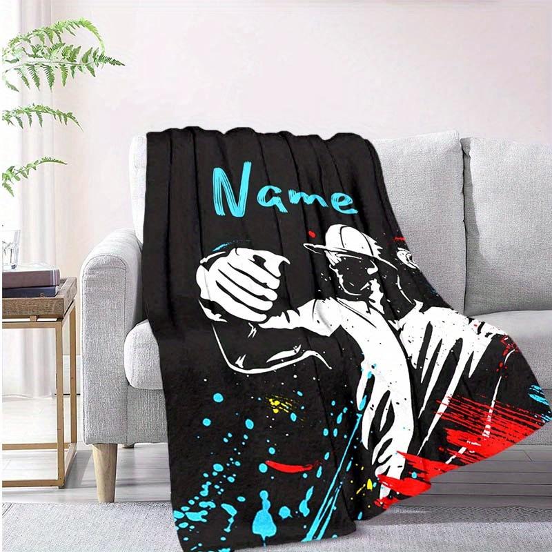 Ball Games Customize Your Name Blanket Warm Comfortable And Soft Blankets Are Suitable For Home Lunch Break Blanket Office Sofa Sofa Gift To Relatives