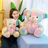 New Rainbow Bear Doll Hug Bear Plush Toy Sleeping Doll Ragdoll Children's Birthday Gift