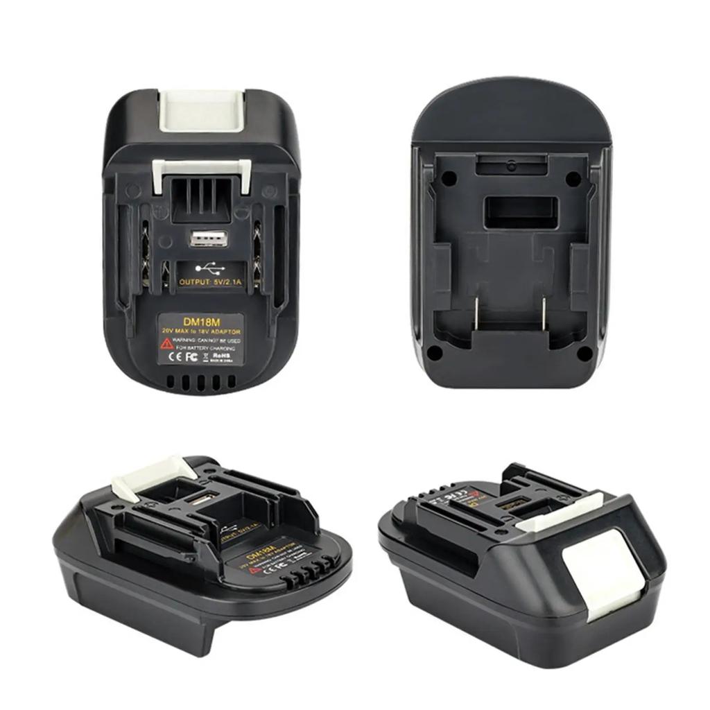 DM18M Akkuadapter für Makita 18V Werkzeuge Konvertiert für Dewalt 20V Akku & Milwaukee M18 18V Akku zu Makita 18V Akku
