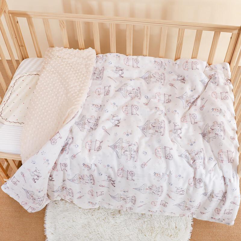 Oeny Bamboo Cotton Gauze Dot Blanket for Kids