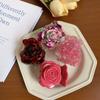 Candy Color Rose Hair Claw Acetic Acid Small Shark Clip Personalized Flower Hair Clip  Girl