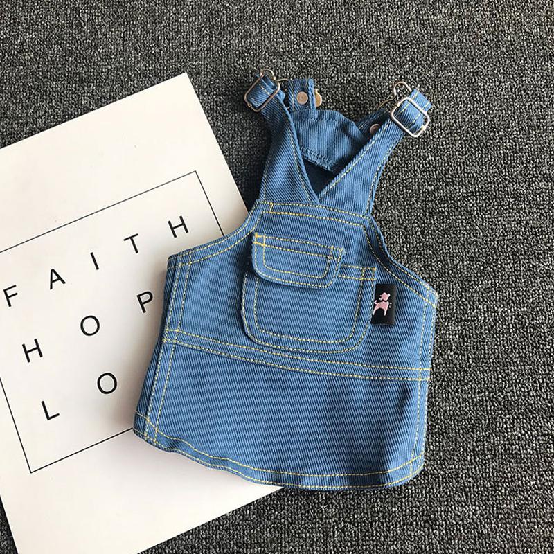 Denim Dog Clothes Pet Dress Clothing for Dogs Skirt Sling Dog Dress Winter Puppy Pet Clothes for Dogs Pets Clothing