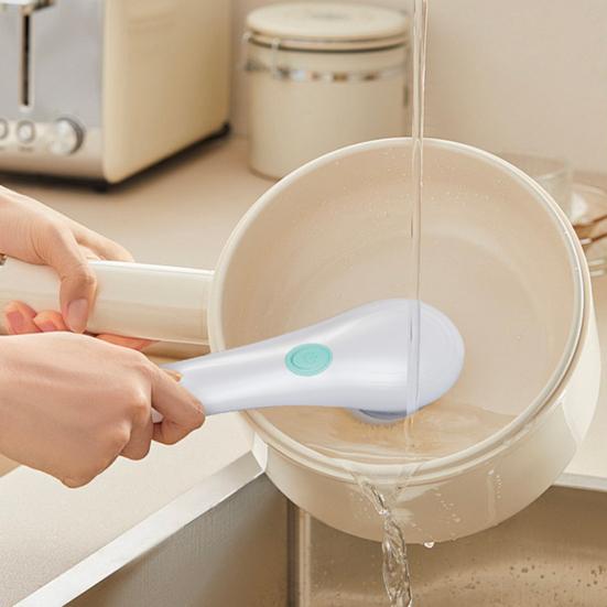Electric Spin Scrubber Cordless Rechargeable Cleaning Brush with 5 Interchangeable Heads Powerful Motor Cleaning Scrubber