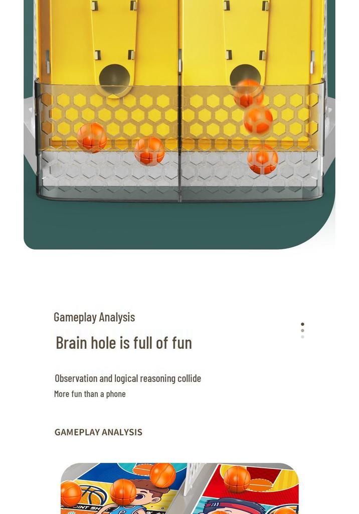 Double Basketball Tabletop Game: Interactive Parent-Child Educational Toy for Boys & Girls