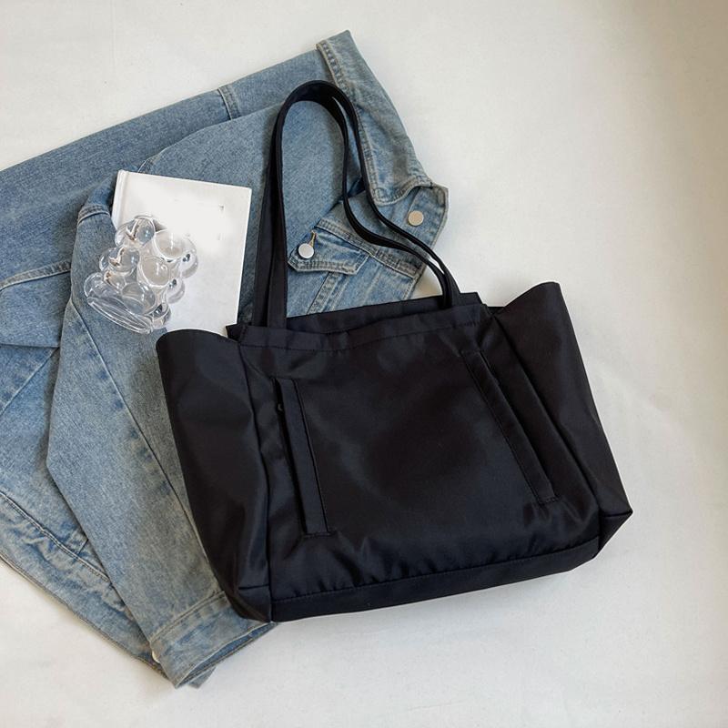 Waterproof Nylon Shoulder Bag Large Capacity Fashion Simplicity Shoulder Tote Bag Women Casual Handbag Wear-resisting KTB