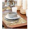 Les Trésors De Lily [Q4140] - White Beige 'Country' Burlap Placemat - 42x30 Cm