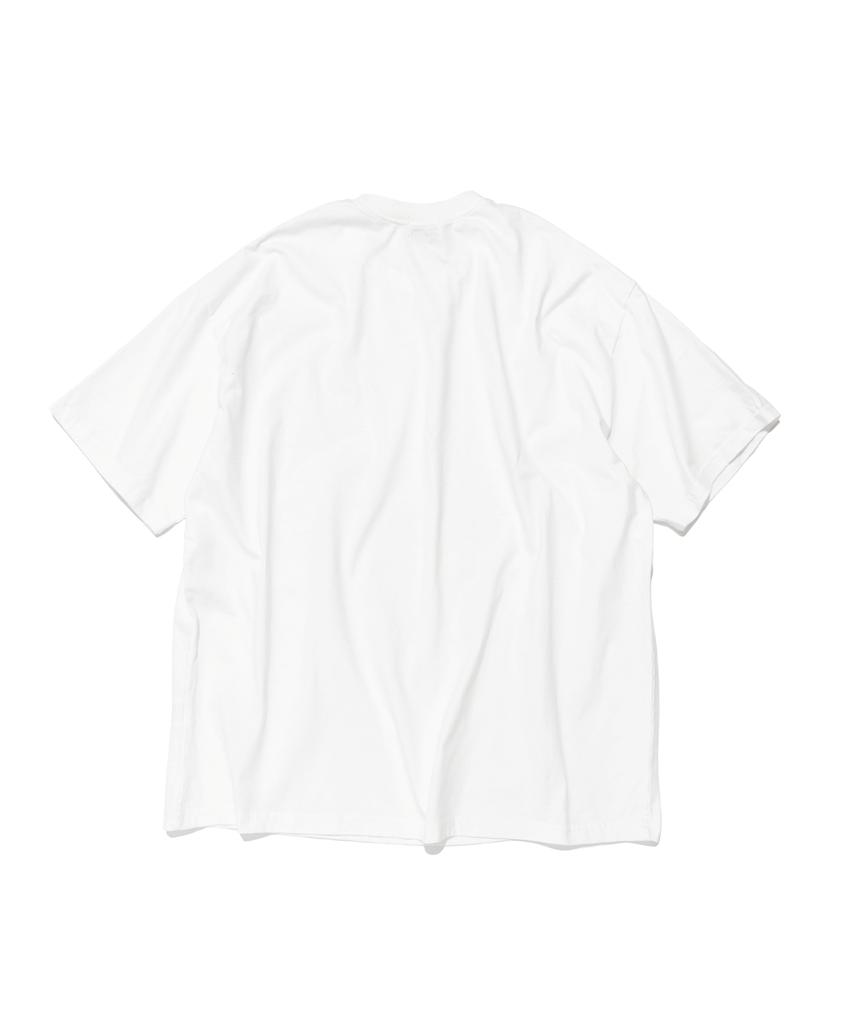 Wogseuaenko Layered Washed Short Sleeve T-Shirt (White)