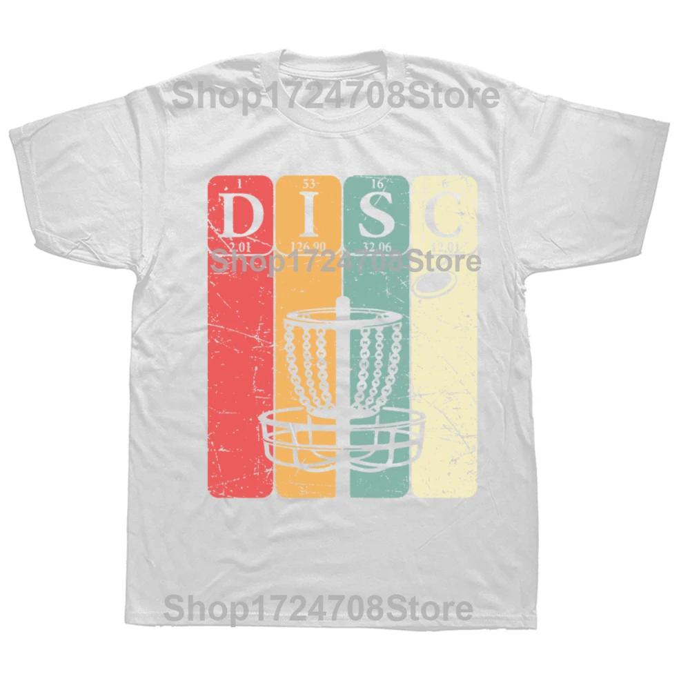Disc Golf Periodic Table Player Vintage T Shirts Summer Graphic Cotton Streetwear Short Sleeve Birthday Gifts Tshirt Men