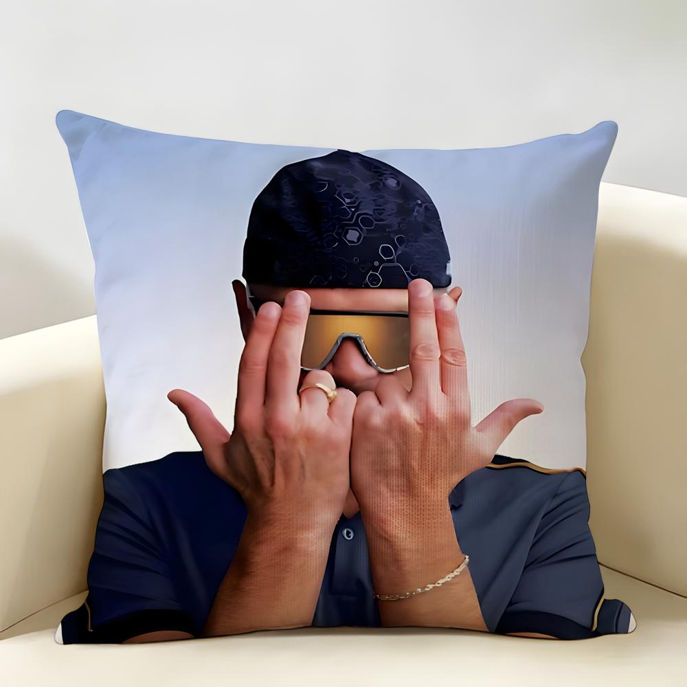 Rapper JJuL Cest Pas Des Lol Cushion Cover Natural Linen Organic Fabric DoubleSided Printing Room Sofa Decor Pillow Case