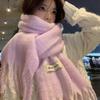 Korean Atmosphere Imitation Cashmere Tassel Scarf Women's New Autumn and Winter Warm and High End Versatile Scarf
